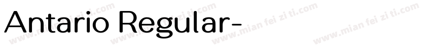 Antario Regular字体转换